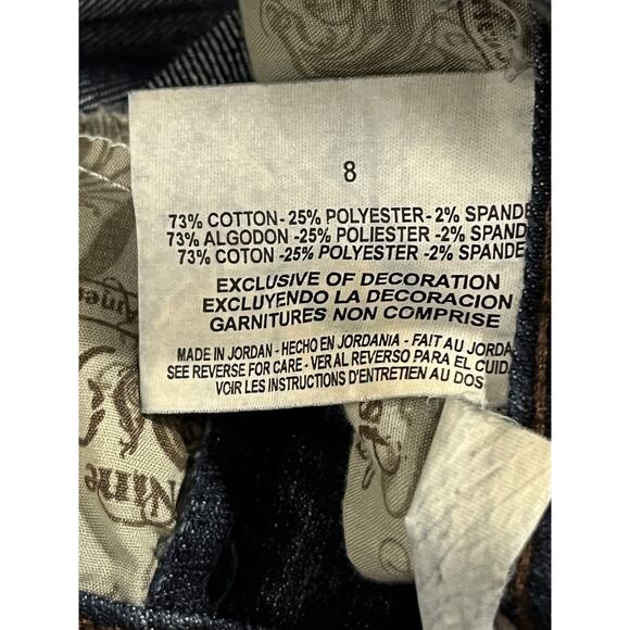 Nine West Vintage America Jeans Womens 8 Boho Crop Mid Rise Denim Medium Wash - Picture 7 of 8